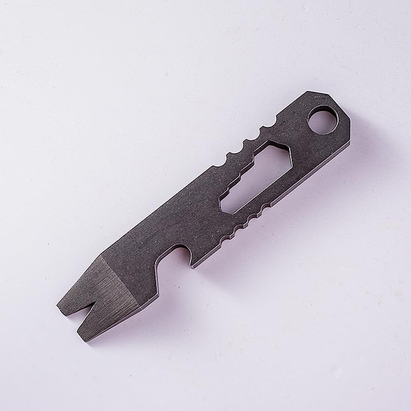 Micro Wrench Multi-Tool, Stainless Steel Construction, For Keychain, Auto, Camping,