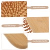 Vaguelly 3Pcs Bamboo Scalp Massage Comb Static Hair Brush for