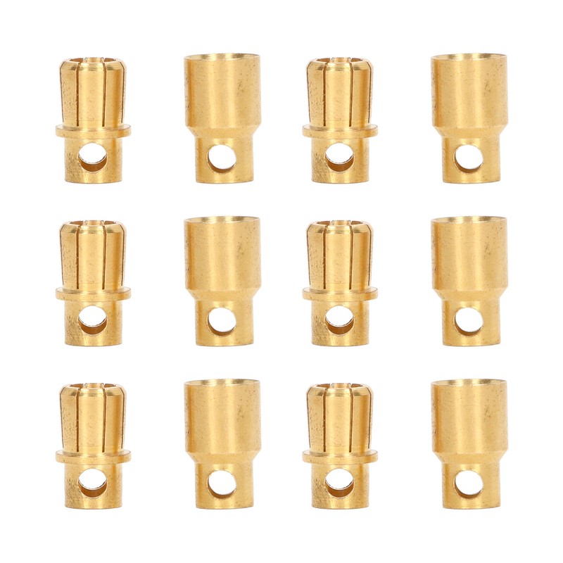 30 Sets Connector Plug 8.0 Gold Plated Brass High Accuracy