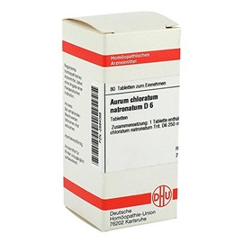 DHU Aurum Chloratum Natronatum D6 Tablets, Pack of 80 Tablets