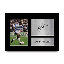 HWC Trading A4 Les Ferdinand QPR Gifts Printed Signed Autograph Picture for Fans and Supporters - A4