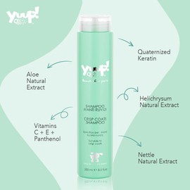 Yuup!® Dog Shampoo for Rough Coat (250 ml) pH Neutral, Paraben-, SLES & SLS, Phthalates and Phosphates