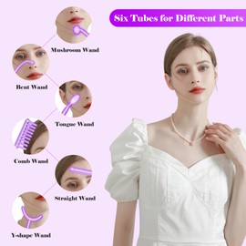 High F-requency Facial Machine, iklestar Professional High F-requency Wand for Hair Growth with 6 Argon Tubes, Violet Skin Care Beauty Machine