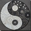 Wizardi Bead Embroidery Kit - Balance. Yin and yang AB-719