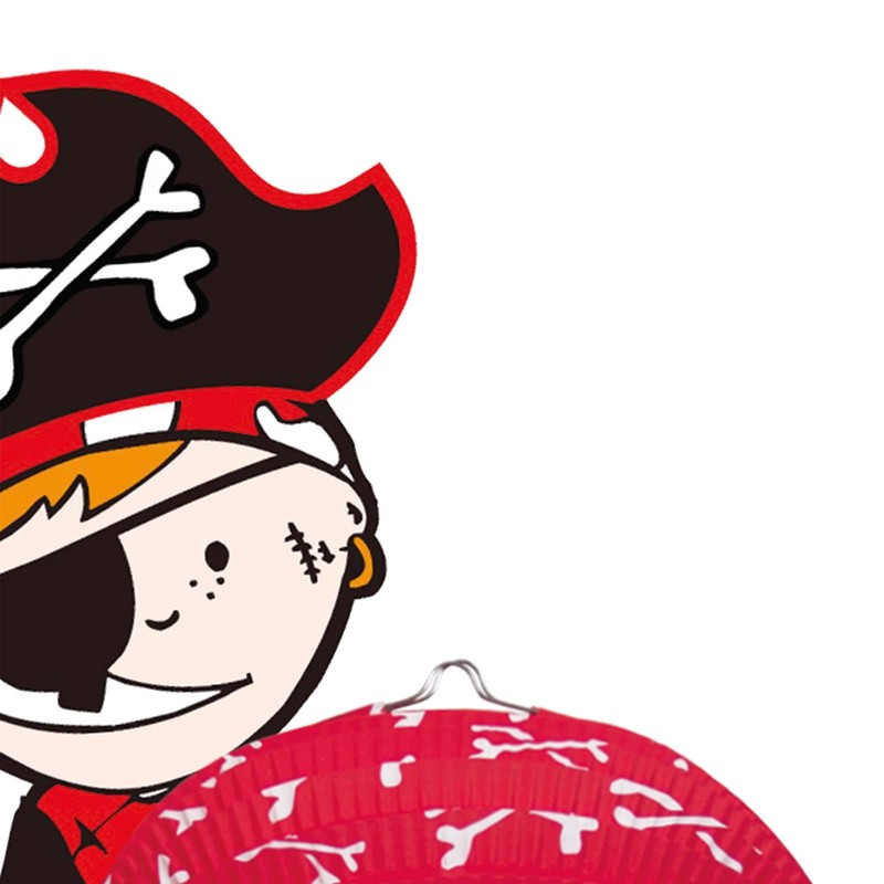 Idena - Pirate lantern, size 45 x 38 cm, paper,