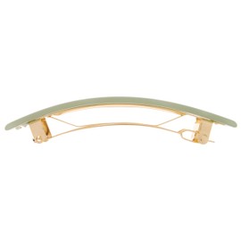 France Luxe Classic Rectangle Barrette - Nacro Pistachio
