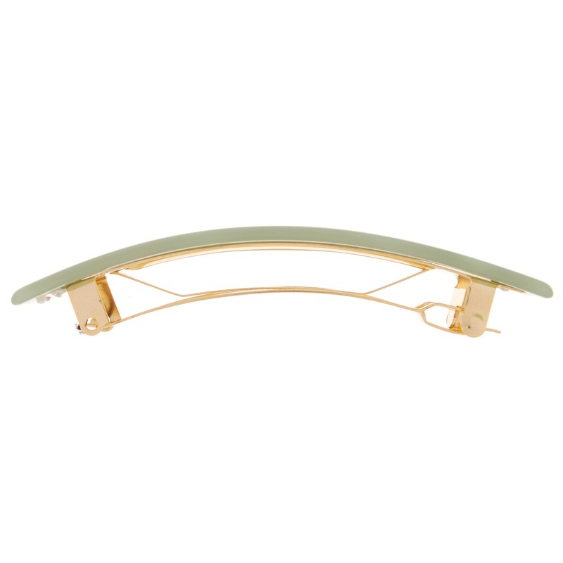 France Luxe Classic Rectangle Barrette - Nacro Pistachio