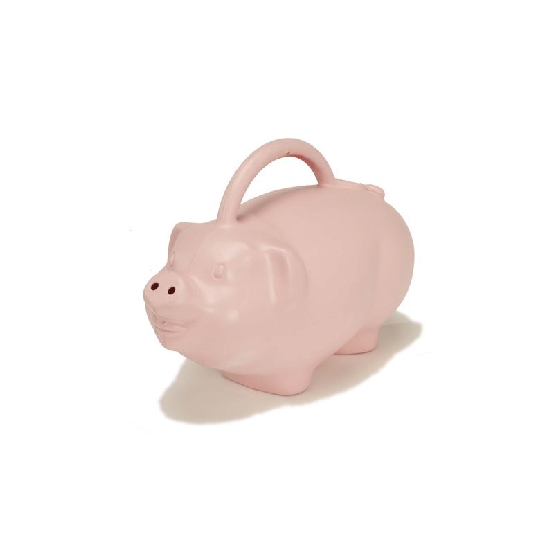 Pig Watering Can, Pink, 1.75 Gallons
