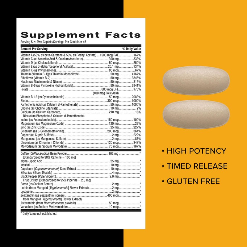 GNC Mega Men Energy & Metabolism Multivitamin | Antioxidants and