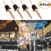 Liquor Bottle Pourers - 8 Pack Stainless Steel Classic Bottle Pourers