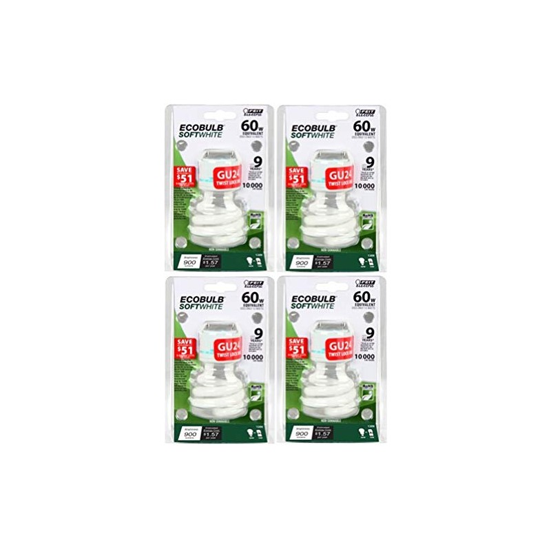 Feit Electric BPESL13T/GU24 900 Lumen Soft White Mini Twist GU24