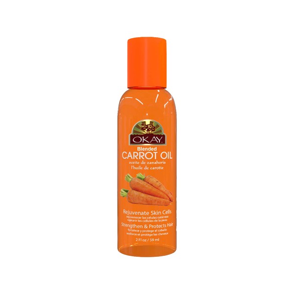 Okay | Blended Carrot Oil | For Hair, Skin and Nails | 2 Ounce