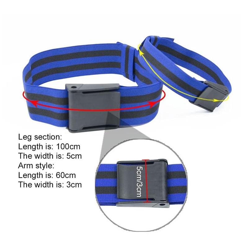POENVFPO Occlusion Bands, 4 Pack (2 Bicep Bands, 2 Leg