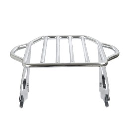 SWESGI Detachable Luggage Rack 2-Up Mounting Rack Compatible for Harley Davidson Touring Road King Street Electra Glide 2009-2024 Chrome