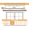 Bronze Curtain Rod 32 to 58 Inches (2.6 to 4.8