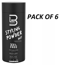 L3v3l3 L3VEL3 Styling Powder Dust /Texturizing/Matte Look/Hold Level 3 - PACK OF 6