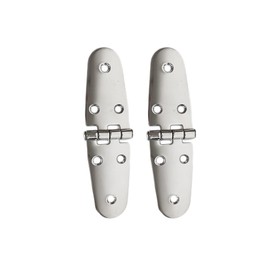 Boat Strap Hinges for Marine Grade RV Skylight Locker Hatch and Door, Round Side Heavy Duty Stainless Steel, Top Mount 5-5/8 inch x 1-1/2 inch(2pcs)