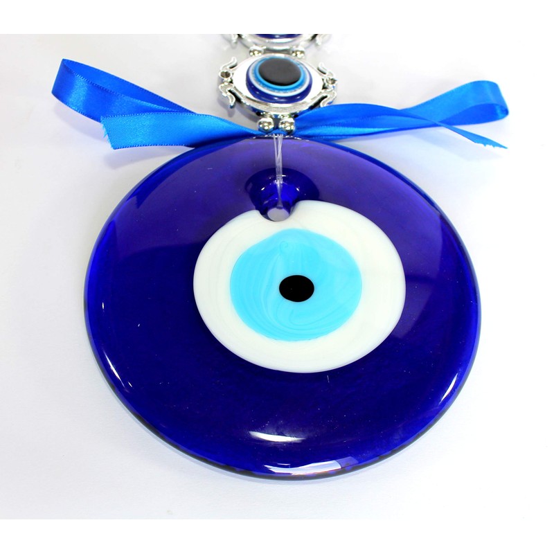 ESPLANADE Glass Evil Eye Car Door Hanging for Good Luck