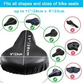 Waterproof Bicycle Seat Cover for Exercise Bike Mountain Bike Road Bike and Electric Bike Universal Heavy Duty Rain Cover Durable Outdoor Protection Neutral Bicycle Seat Protector