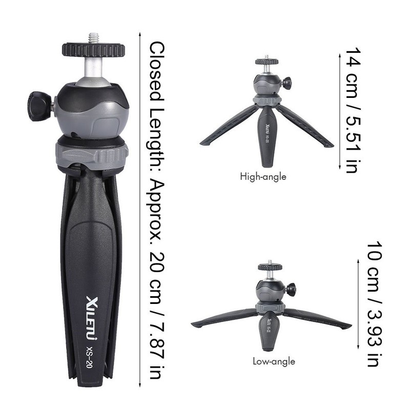 Mini Tabletop Tripod for Phone and Camera, with Maximum load