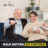 BigAlex Folding Walking Cane with LED Light,Pivoting Quad Base,Adjustable Walking
