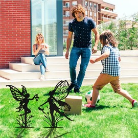Decorative Garden Stakes, Fairy Garden Statues for Home and Garden (6)