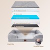 EHEYCIGA Orthopedic Dog Bed for Medium Dogs, Waterproof Memory Foam
