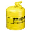 JUSTRITE 7150200 Safety Can, Type I, 5gal, Yellow