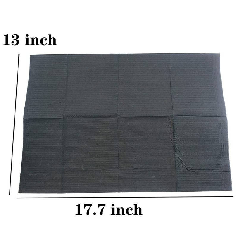 Peakloong 125 Pcs 3 Ply Disposable Tattoo Tablecloth Napkins Waterproof