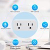 QIACHIP 16A WiFi Dual Smart Socket Outlet Plug 2 pack,Ewelink