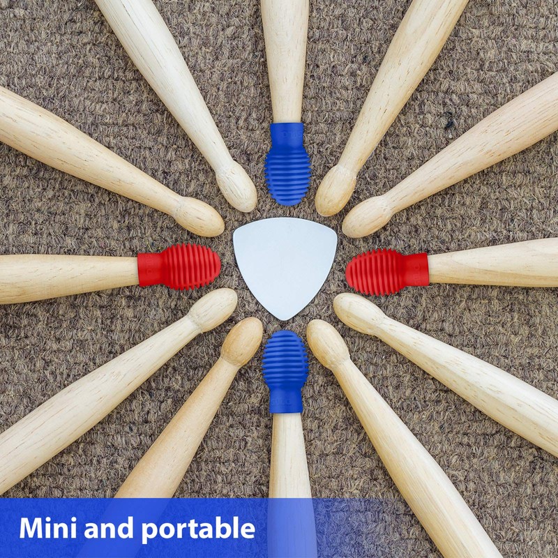 4 Pieces Drum Mute Drum Dampener Silicone Drumstick Silent Practice