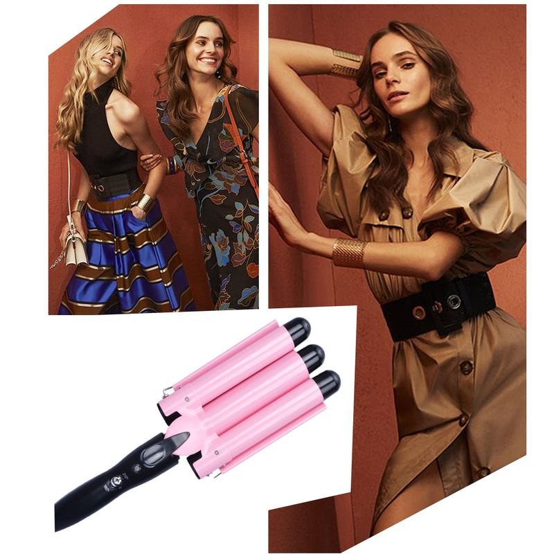 3 Jumbo Barrel Curling Iron Wand 25mm/32mm Hair Waver Temperature