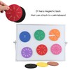 EHR Magnetic Fraction Tiles Circles, 51 pcs Fraction Tiles Set,