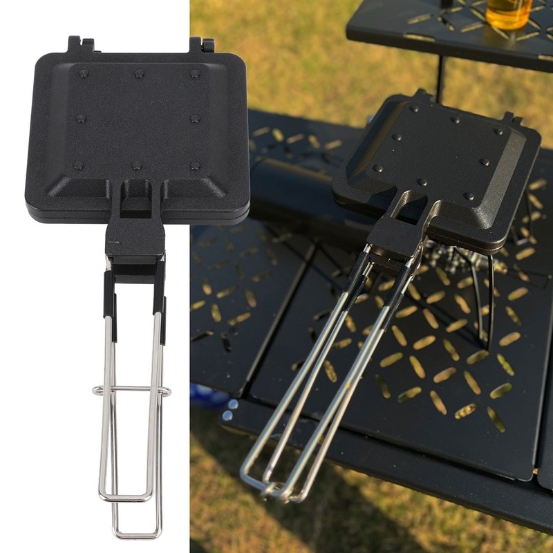 Camping Foldable Sandwich Maker Nonstick Coating Double Sided Sandwich Baking