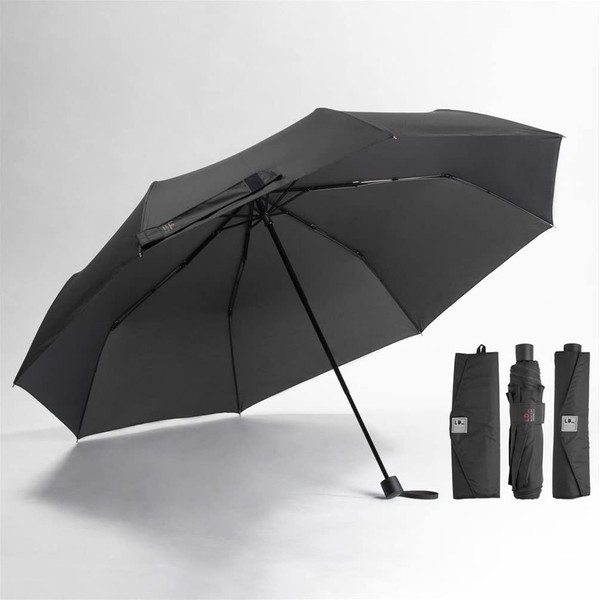 Ogawa Com 53260 Large Size Folding Umbrella, Black, Ribs, 27.6