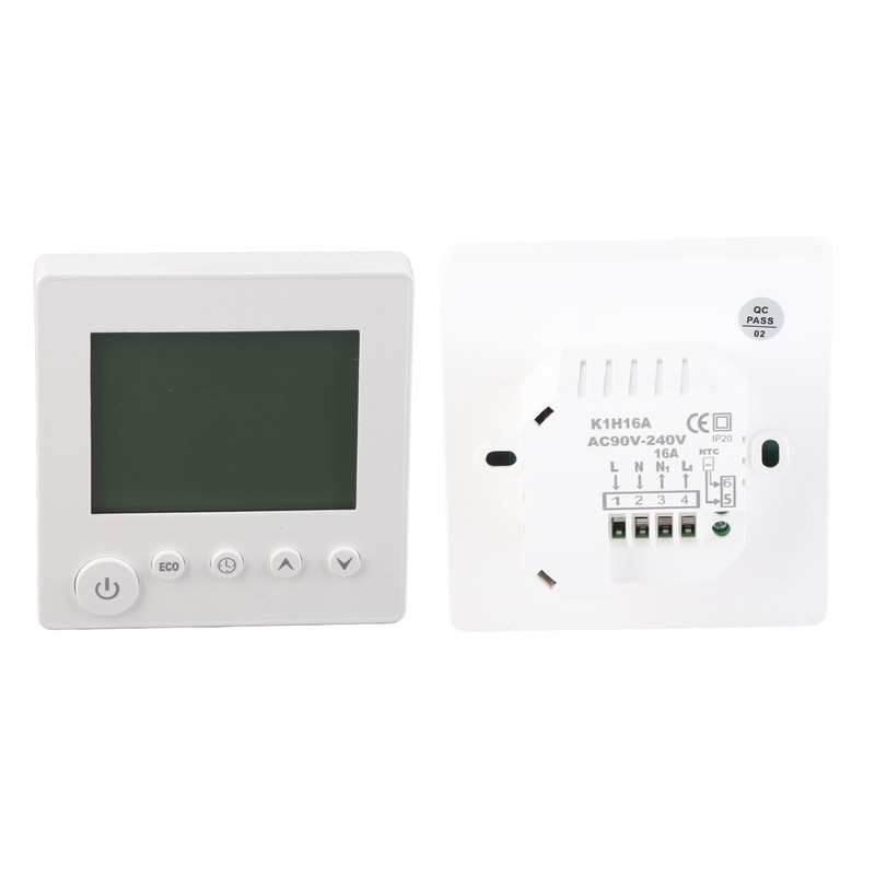 Plplaaoo Smart Programmable Thermostat with Large LCD Display – High-Precision