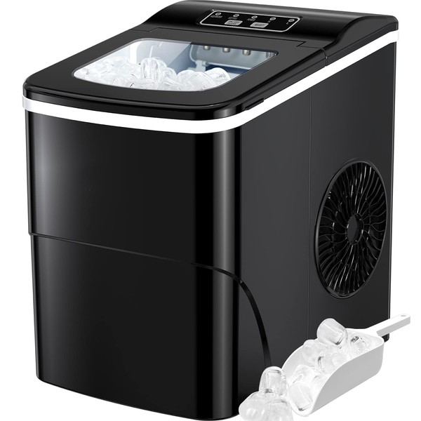 Silonn Ice Maker Machine for Countertop, 9 Bullet Ice Cubes