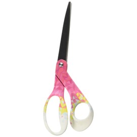 Fiskars 194512-1019 N/A Pink Triangle Designer Bent Scissors 8" -