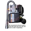 Exhaust pipe Header Compatible with Hond* GX100, GC160, GC190 Motorized