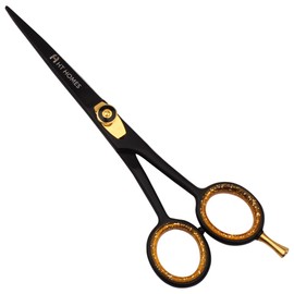 HT Homes Hair Cutting Scissors Professional Hairdressing Barber Shears 6.5 inch Black Hairdressing Scissors & Hair Cutting Shears Japanese Stainless Steel for Salon Scissors (6.5" Cutting Scissor, Black)
