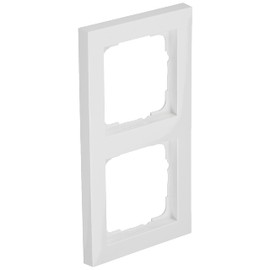 GIRA 021229 Cover Frame, 2 Gang Gira E2 pure white