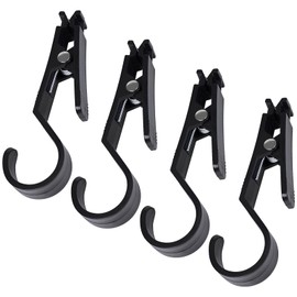 Pack of 4 Clothes Pegs Tent Clips Hanger for Towels Clip Hooks Towels Clips Multifunctional Light Hooks Camping Equipment Accessories Z Hanger Snap for Camping Outdoor