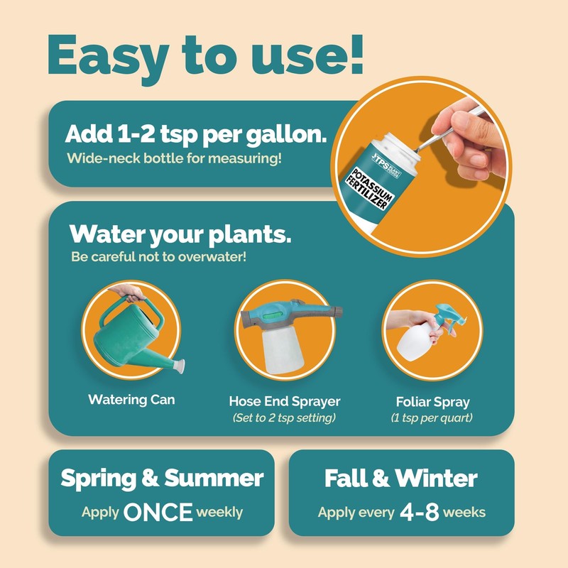 TPS NUTRIENTS Potassium Fertilizer for Plants, Boosts Growth, Budding and