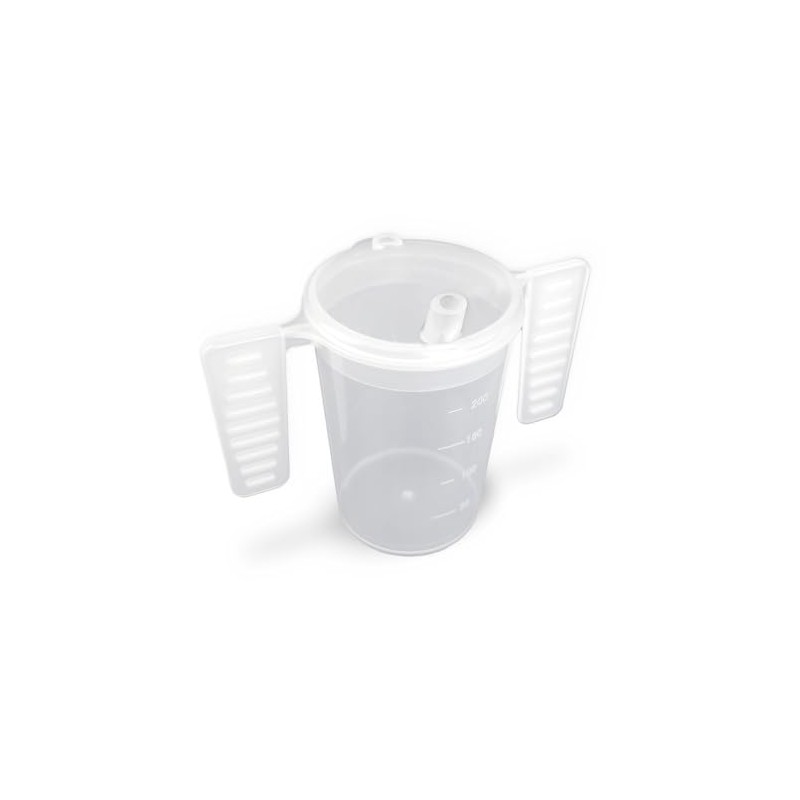 Life With Dignity Wing Handled Beaker with Drinking Lid -