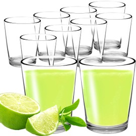 Youngever 16 oz Bistro Clear Plastic Tumblers, Plastic Drinking Glasses, Reusable Plastic Cups, Unbreakable Glasses Set of 8