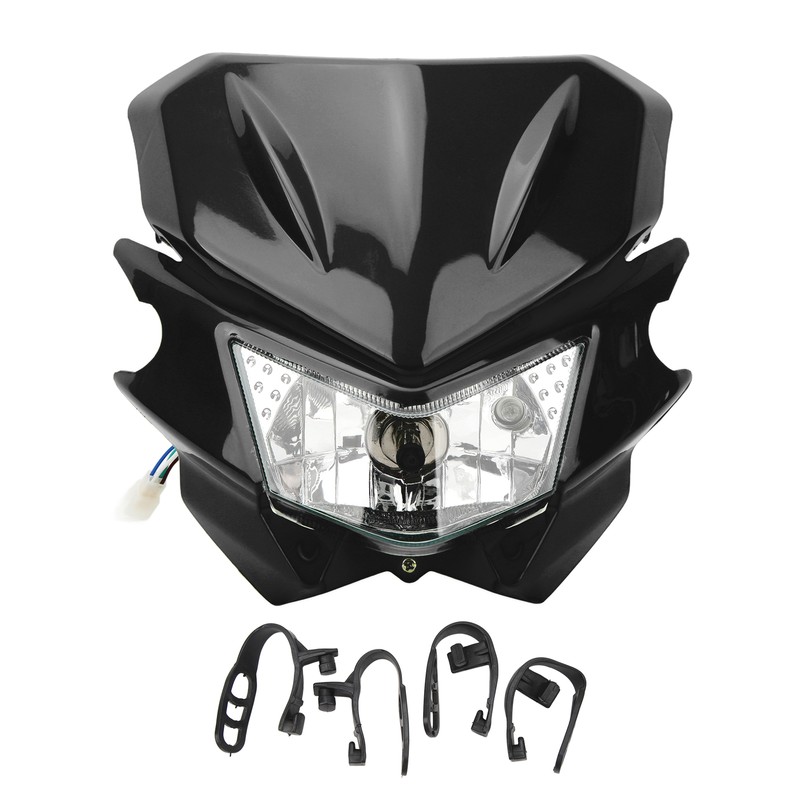 Motorcycle Front Headlight H4 Interface LED Waterproof DRL Headlight for