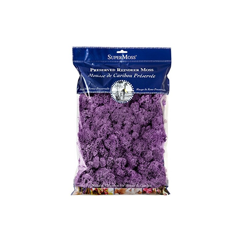 SuperMoss (25158) Reindeer Moss Preserved, Lavender, 8oz Bag