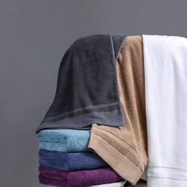 sense gnosis Bath Towels Set of 2 Ultra Absorbent Quick Dry 100 Percent Terry Cotton Towels Luxury Super Soft Towel for Everyday Use, Home, Gym, Pool (Turquoise, 27.5" X 55")