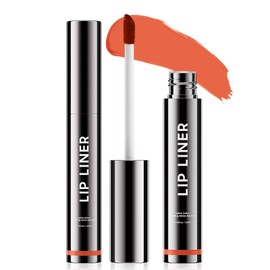 Lip Liner Stain, Tattoo Peel Off Lip Liner, Lip Stain Peel Off with Natural Finish, Waterproof & Smudge-proof, Easy to Use for A Beauty Lip Look (#04 Coral)