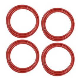 CHEDA Red O-Rings Wheel Seal 4 Pack Compatible with Military Humvee Split Rims and M1101 and M1102 Trailers 16.5" Diameter